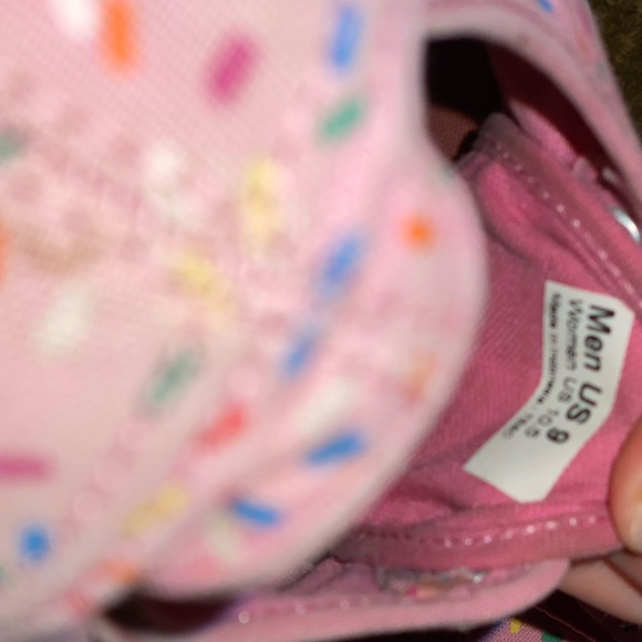 RARE Pink Sprinkle Vans - Picture 2 of 5